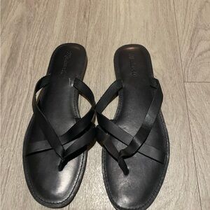 Madewell Black Strappy Sandals